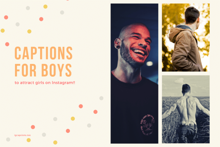 Captions for Boys